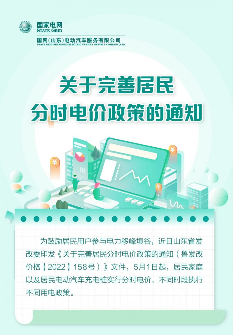 山東居民分時電價政策，5月1日開始執(zhí)行！