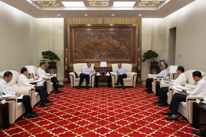 錢智民拜訪農(nóng)發(fā)行黨委書記、董事長錢文揮