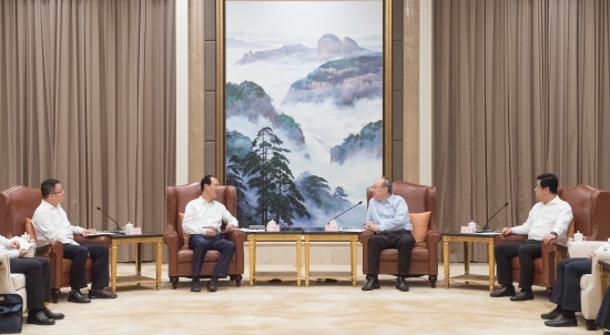 中國電建集團(tuán)公司黨委書記、董事長丁焰章拜會(huì)福建省委書記尹力、省長趙龍
