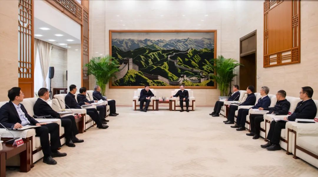 大唐集團(tuán)董事長、黨組書鄒磊與國家電網(wǎng)董事長、黨組書記張智剛會談