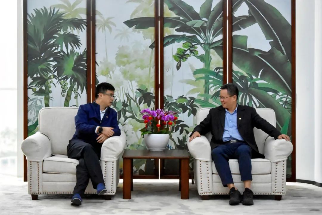 國電投海南公司黨委副書記、總經(jīng)理劉波濤拜訪大唐海南公司黨委書記、董事長(zhǎng)王俊啟