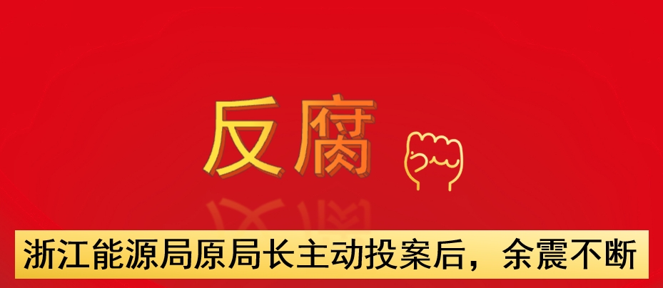浙江能源局原局長主動(dòng)投案后，余震不斷
